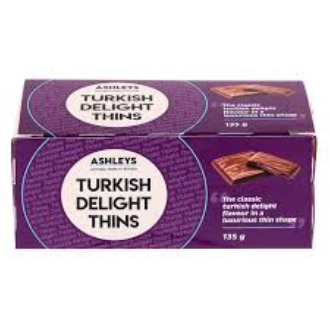 ASHLEYS TURKISH DELIGHT THINS 135G